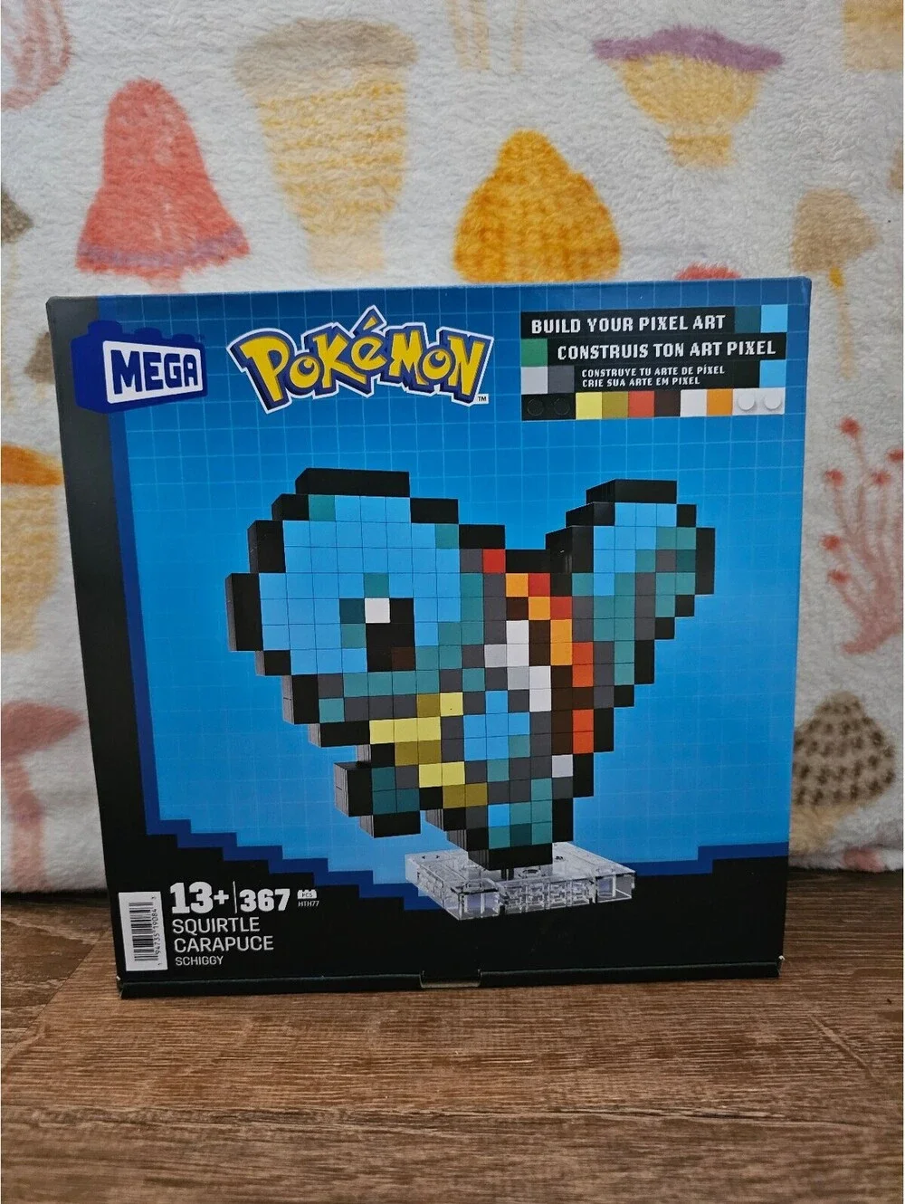 Mega Pokemon Squirtle Pixel Art Building Set